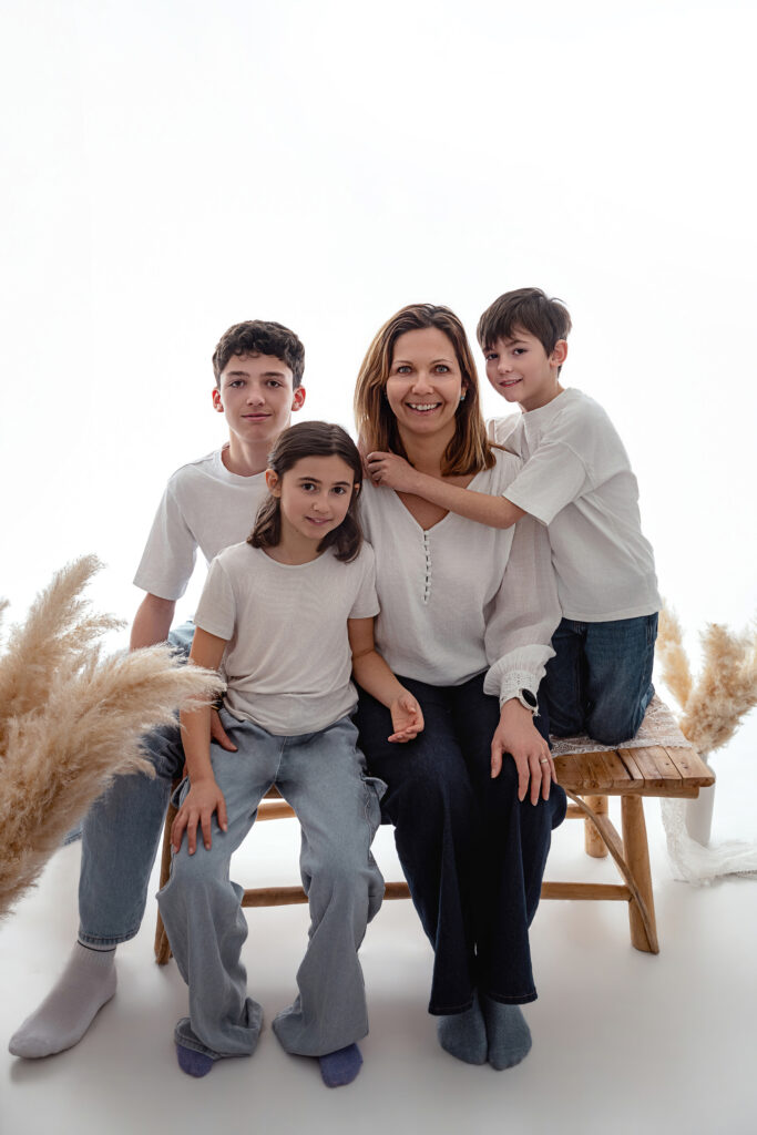 Séance photo famille au studio